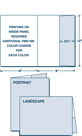 08-51 Horizontal or Vertical Pocket Folder