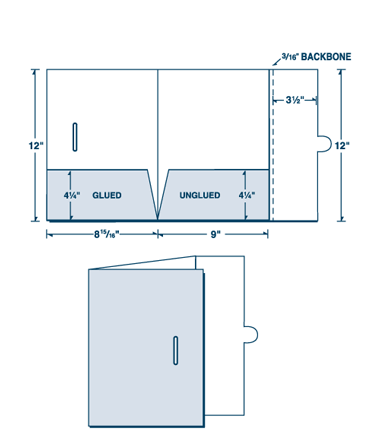 08-55 Two Pocket Folder with Tuck Flap