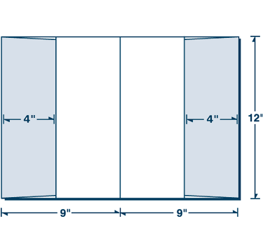 08-58 Two Vertical Pockets Folder