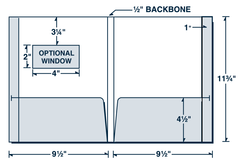 29-72 Reinforced Edge Folder with 1/2" Backbone