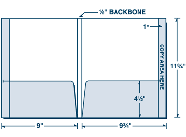 Reinforced Edge File Tab Folder with 1/2" Backbone