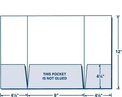 38-34 Three Panel Pocket Folder