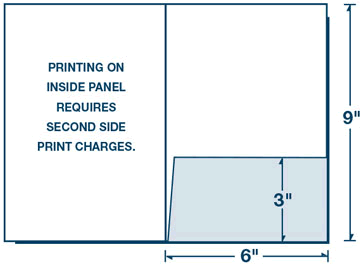 6" x 9" Right Pocket Folder