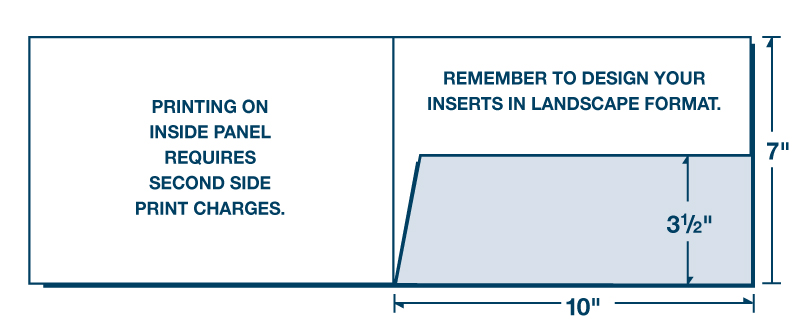 10" x 7" One Pocket Landscape Folder