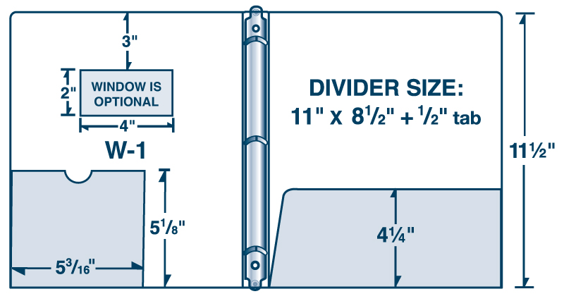 Three Ring Binder with Built-in Disc Sleeve
