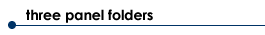 Three Panel Folders