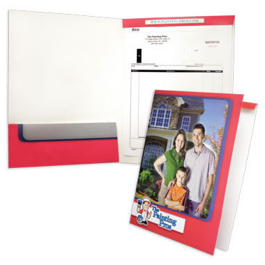 08-15 Left Pocket Folder with Fold Down Tab