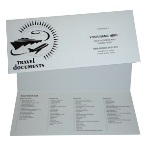 Travel Boat/Plane Document Folder