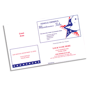 Patriotic Glove Box Folder