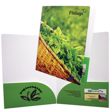 08-63 Two Curved Pockets Folder