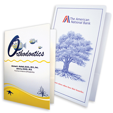 08-92-PMS Printed Two Pocket Folder