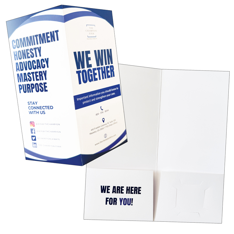 Four Color Process Printed Folder