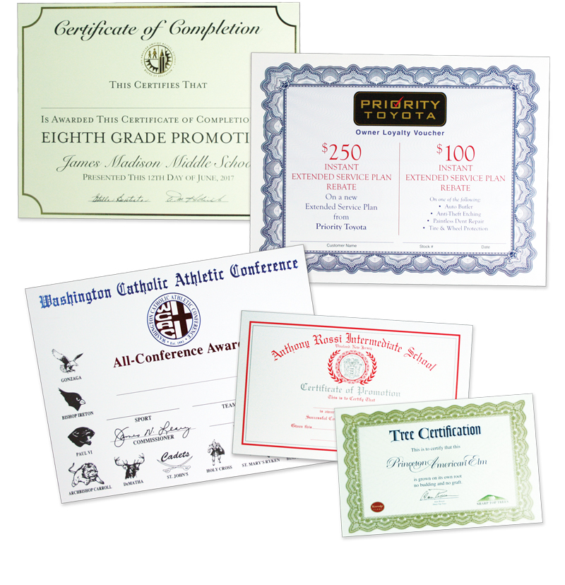 Certificates