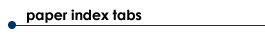 Paper Index Tabs