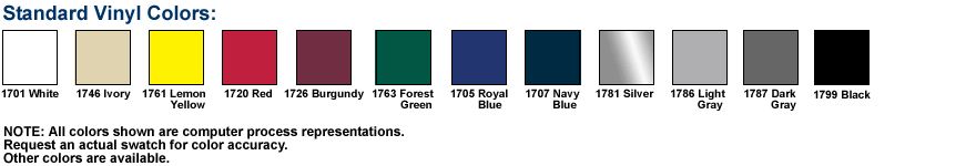 Vinyl Color Chart