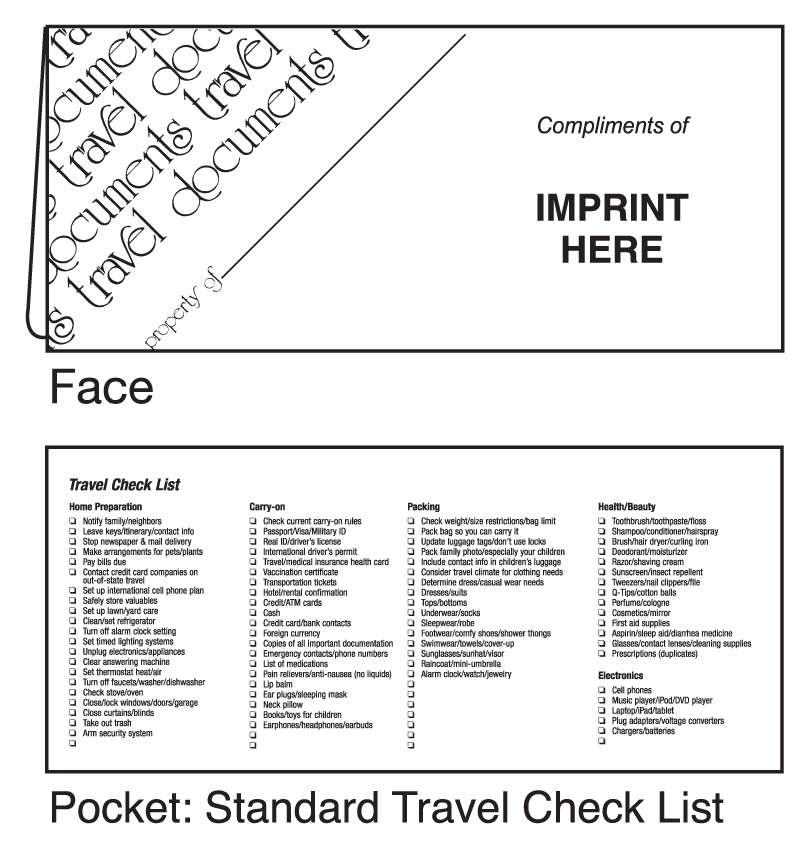 Travel Documents Folder