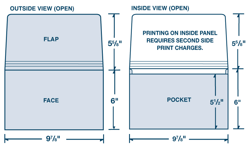 9 7/8" x 6" Document Folder