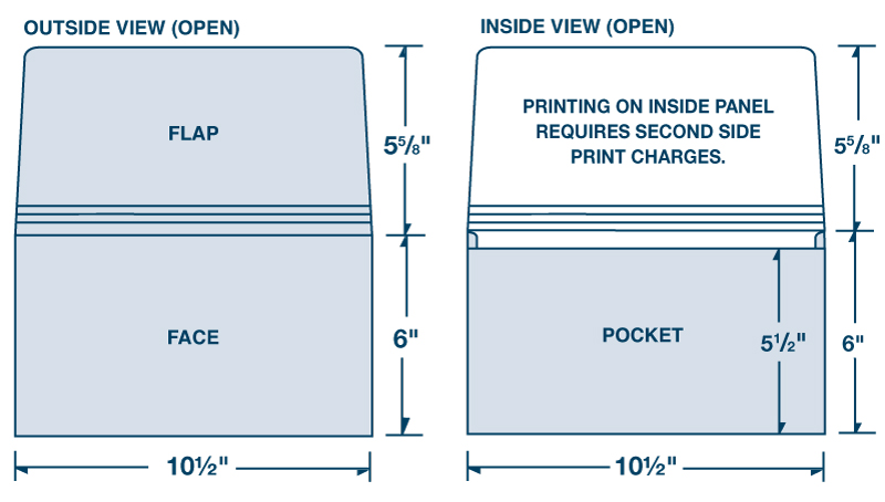 10 1/2" x 6" Document Folder