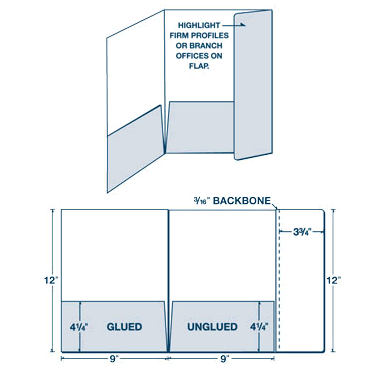 9 x 12 Info Flap Folder