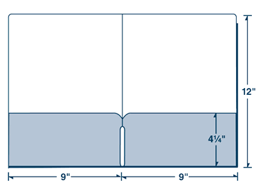 9 x 12 Folder with Continuous Pocket