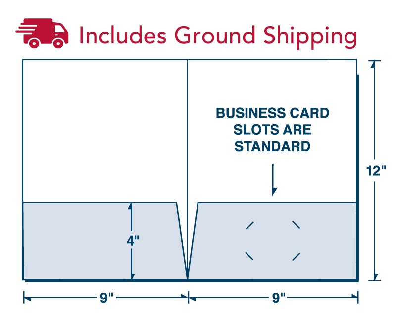 9 x 12 Plain Quick Ship Economy Folder