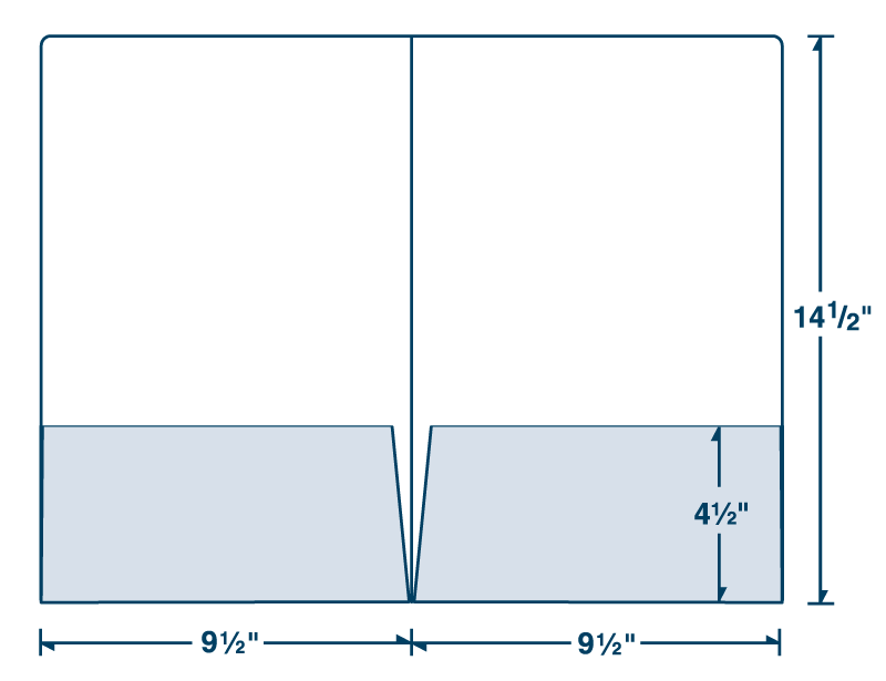 Legal Size Folder with Two 4 1/2" Pockets