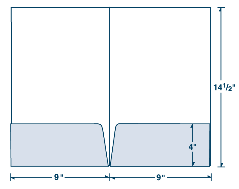 Legal Size Folder with Square Corners