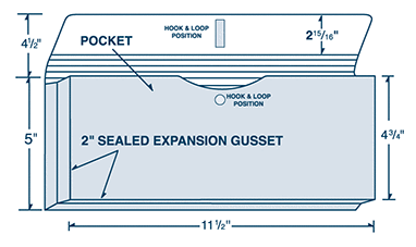 11 1/2" x 5" Sealed Expansion Portfolio