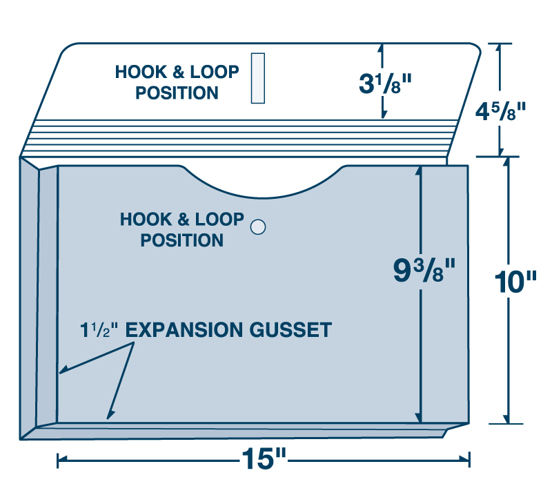 15" x 10" Sealed Expansion Portfolio 1 1/2"