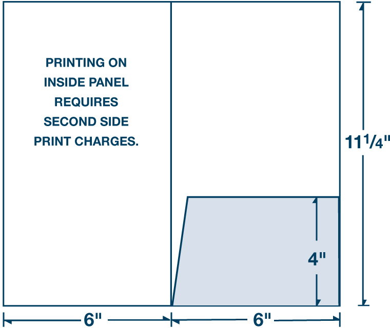 6" x 11 1/4" Right Pocket Folder