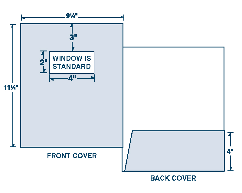 Two Piece Cover with Window & Pocket