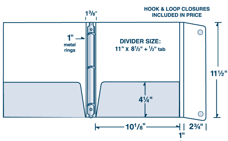 Three Ring Portfolio Flap Binder