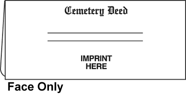 Cemetery Deed Document Folder