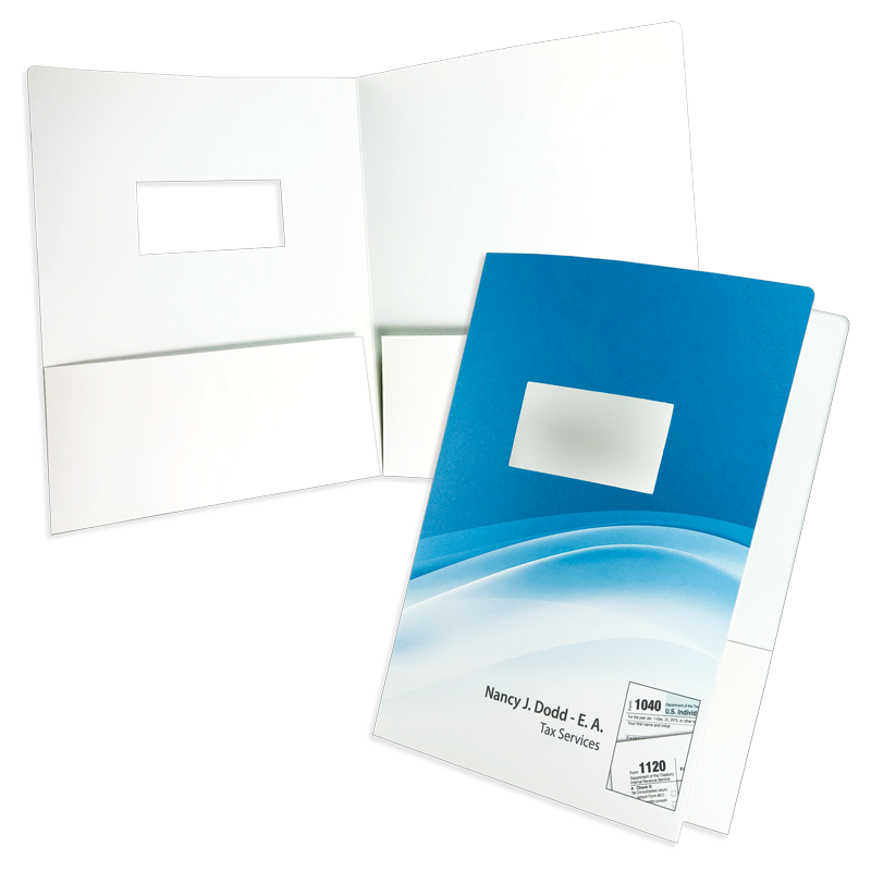 9 x 12 Pocket Folder with 1/2" Backbone