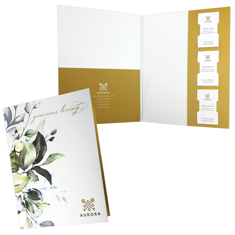 08-87 One Tall and One Vertical Pocket Folder