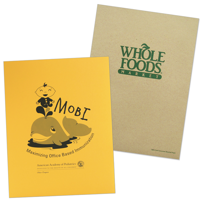 08-96-1PMS Printed Economy Folder