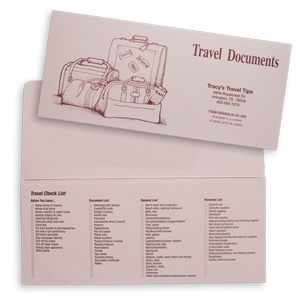 Travel Suitcase Document Folder