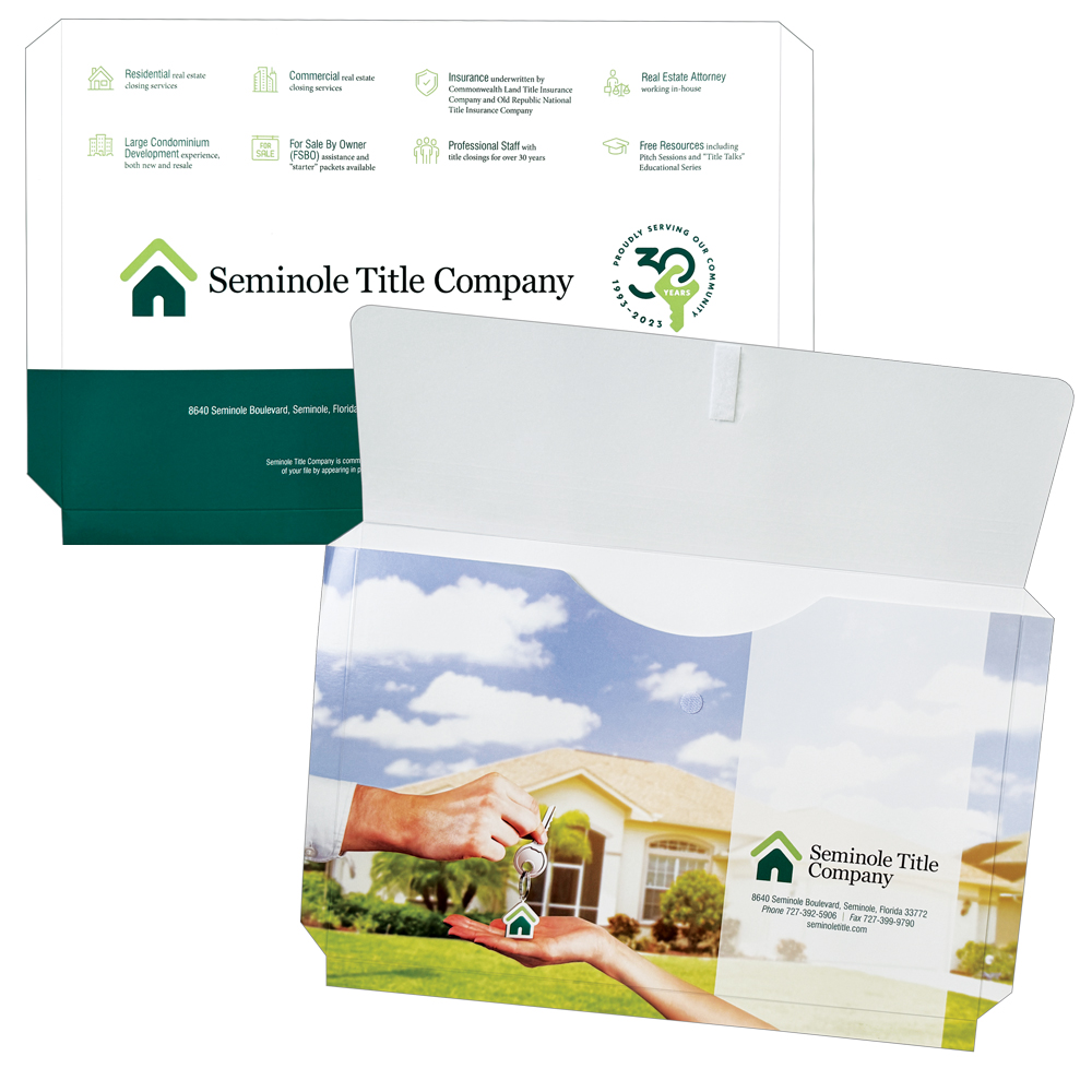 Four Color Process Printed Folder